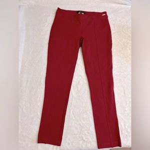 BCBG MAXAZRIA BURGUNDY RED LEGGINGS size M